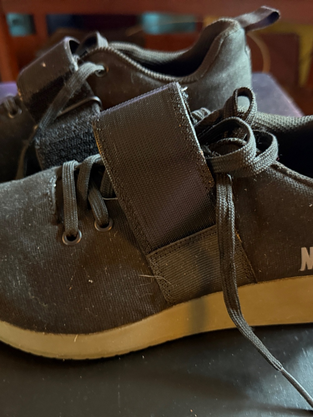 NOBULL Men’s Black Canvas Trainer with Gum Sole